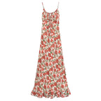 Women's Rose Jacquard Fishtail Cami Dress