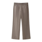 Women's French Ptripe Suit Vest Trousers Suit