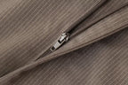 Women's French Ptripe Suit Vest Trousers Suit