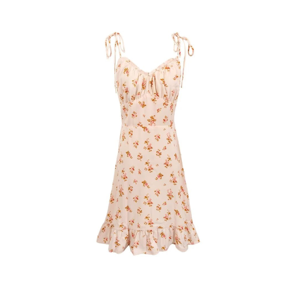 Women's Ruffle-Trim Floral V-Neck Mini Dress