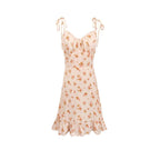 Women's Ruffle-Trim Floral V-Neck Mini Dress