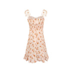 Women's Ruffle-Trim Floral V-Neck Mini Dress