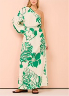 Single Sleeve Printed Dress