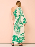 Single Sleeve Printed Dress