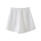 Fashionable Embroidered Short-Sleeve Shirt Pull Out Shorts Two-Piece Set