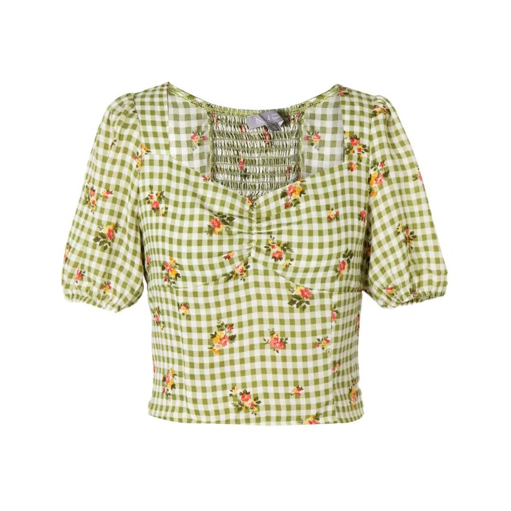 Green Plaid Printing