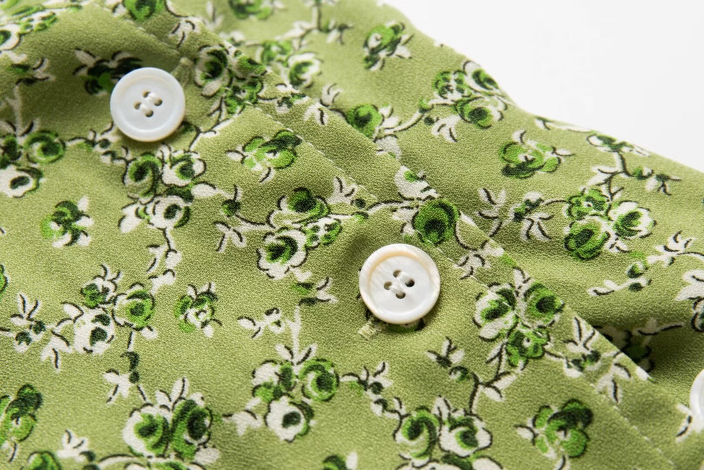 Women's Floral V-Neck Wrap Midi Dress