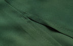 Women's Green Lace-Up Cami Slit A-Line Midi Dress