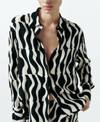 Women's Printed Shirt Printed Long Sleeve