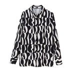 Women's Printed Shirt Printed Long Sleeve