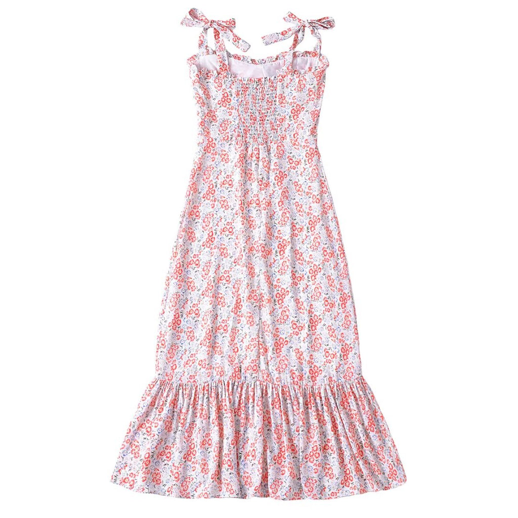 Women's Women Clothing French Small Floral Print Slim Slimming Large Cami Dress