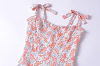 Women's Women Clothing French Small Floral Print Slim Slimming Large Cami Dress