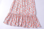 Women's Women Clothing French Small Floral Print Slim Slimming Large Cami Dress