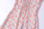 Women's Women Clothing French Small Floral Print Slim Slimming Large Cami Dress