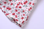 Summer French Vintage Small Floral Slimming Printed Waist