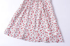 Summer French Vintage Small Floral Slimming Printed Waist
