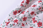 Summer French Vintage Small Floral Slimming Printed Waist