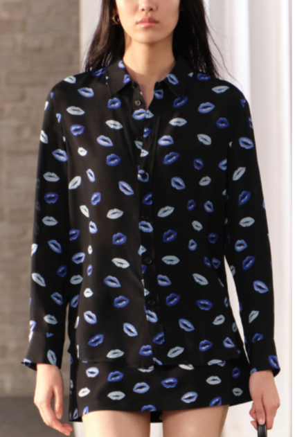 Women's Winter Women Clothing Printing Shirt Skirt