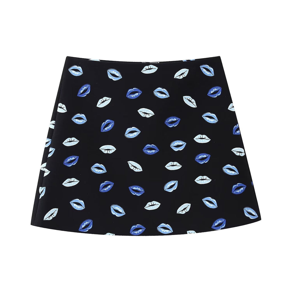 Women's Winter Women Clothing Printing Shirt Skirt