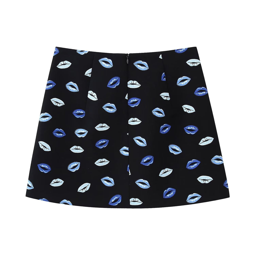 Women's Winter Women Clothing Printing Shirt Skirt