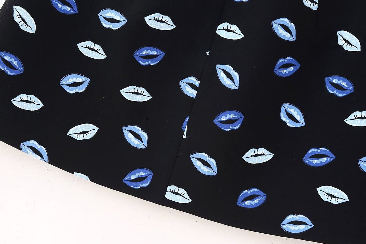 Women's Winter Women Clothing Printing Shirt Skirt