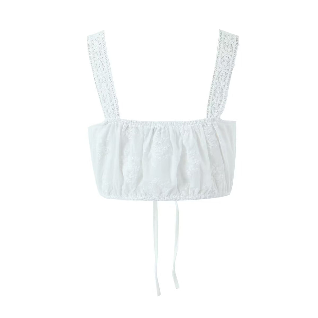 Women's Lace Camisole and A-Line Skirt Set