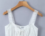 Women's Lace Camisole and A-Line Skirt Set