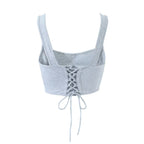 Women's Spring Back Strap Elastic Dress Two-Piece Set