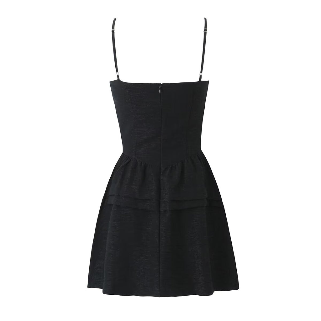 Women's Bow-Detail Lace-Trim Dress