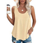 Sleeveless Round Neck Relaxed Tank Top