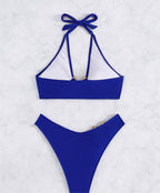 Split Metal Bikini Swimwear