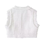 Women's Summer Women Clothes Woolen Short Top Skirt Set