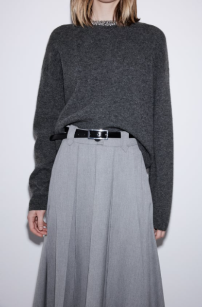 Women’s Multicolor Rhinestone Sequin Crew Neck Sweater