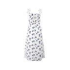 Early French Retro Vacation Casual With Slit Floral Dress