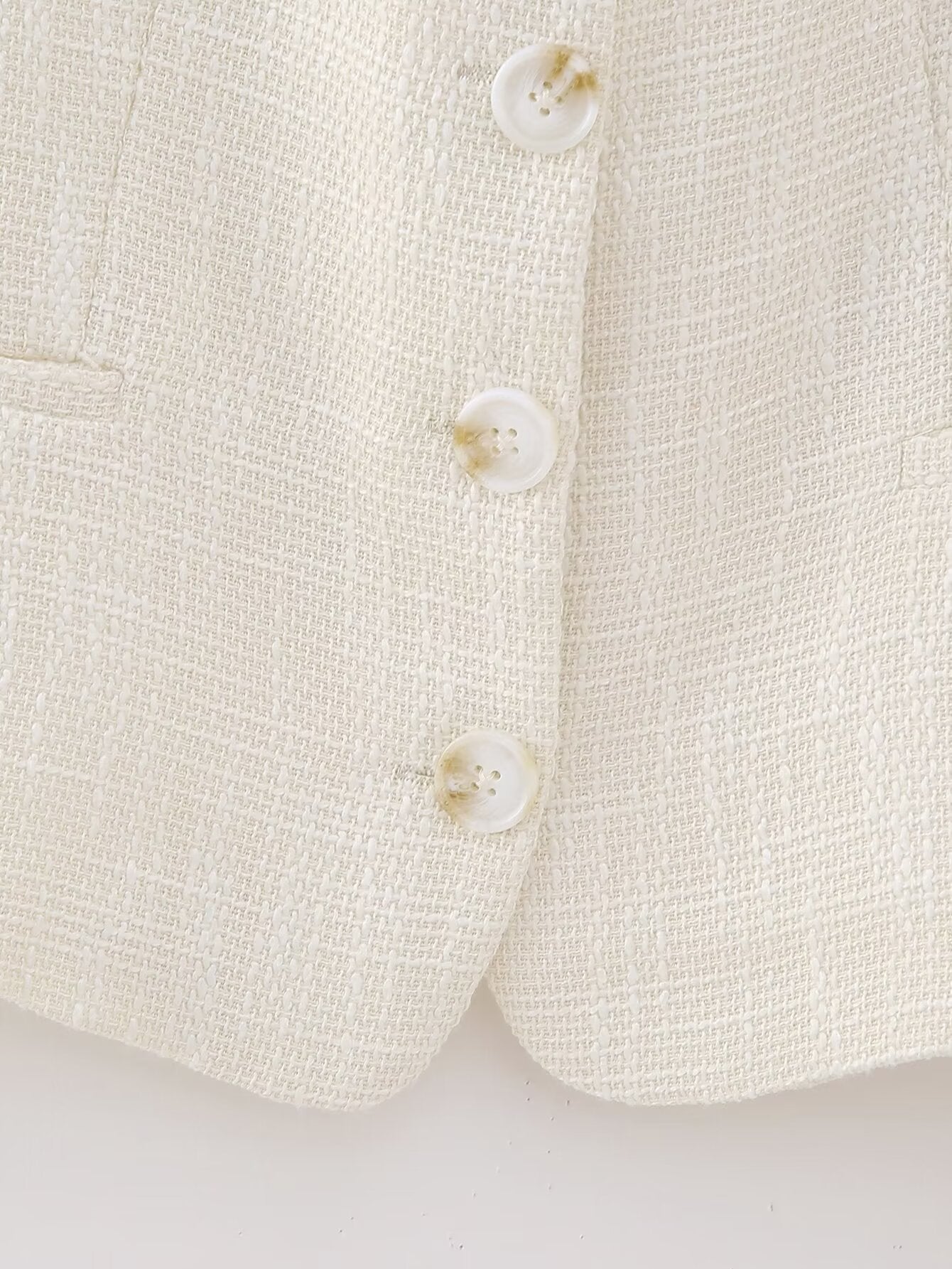 Women's Summer Women Clothing Square Collar Solid Color All Matching Single-Breasted Slim Vest Top