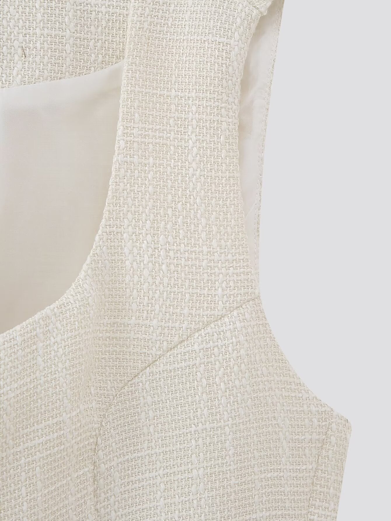 Women's Summer Women Clothing Square Collar Solid Color All Matching Single-Breasted Slim Vest Top