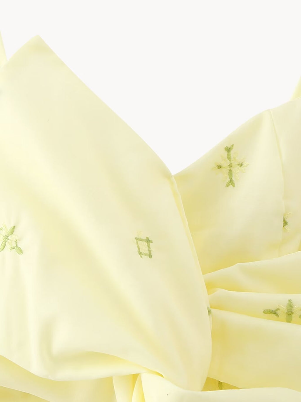 Women's Embroidered Bow Strap Crop Top