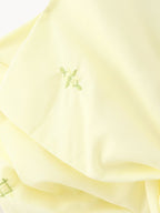 Women's Embroidered Bow Strap Crop Top