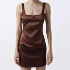 Satin- Casual Dress
