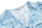 Women's Retro Printed V-Neck Long Sleeve Shirt