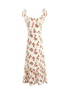 Cherry-Print Holiday Dress