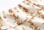 Women’s White Floral Ruffle Smocked Crop Camisole