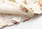 Women’s White Floral Ruffle Smocked Crop Camisole