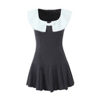 Color-Block Bow-Detail Dress