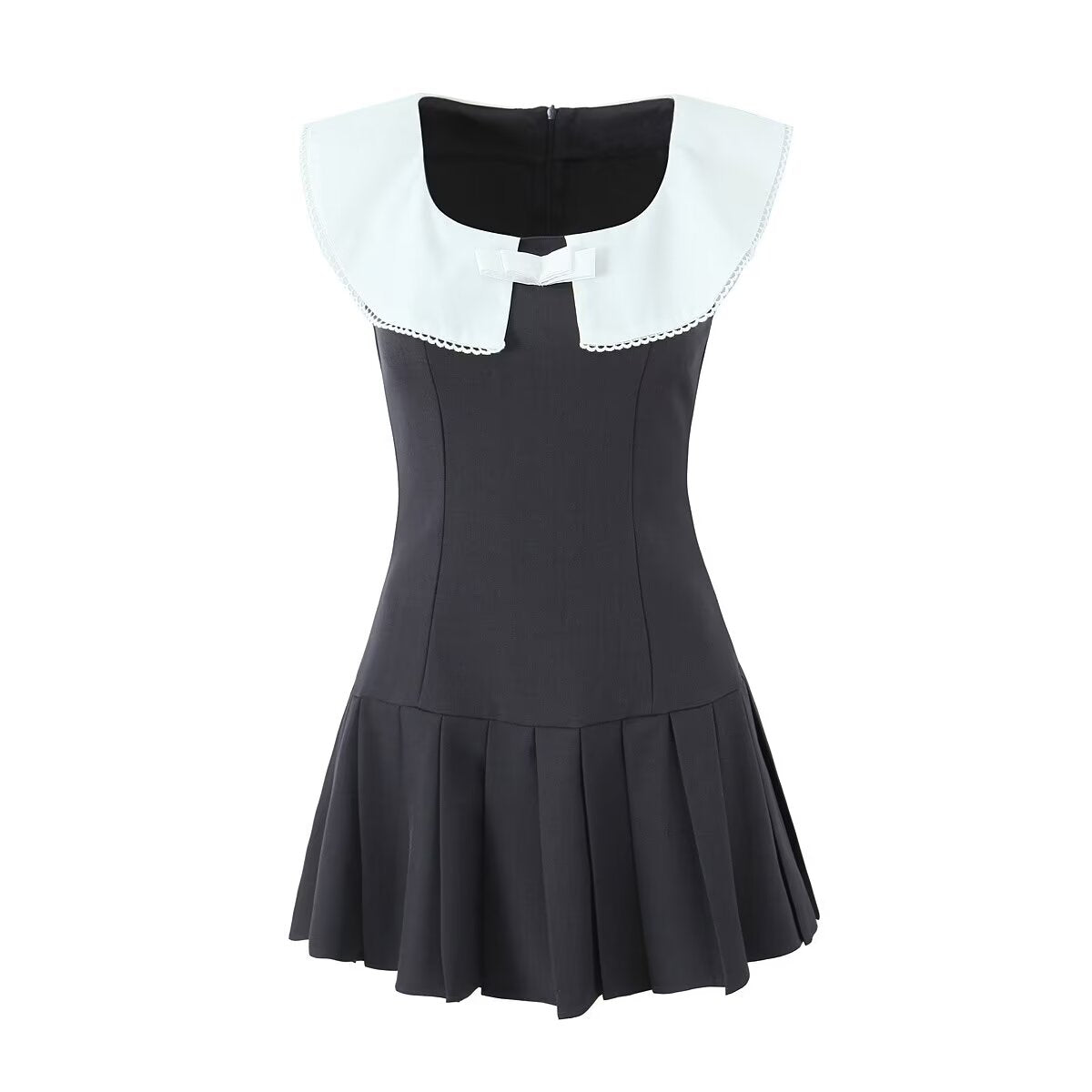 Color-Block Bow-Detail Dress