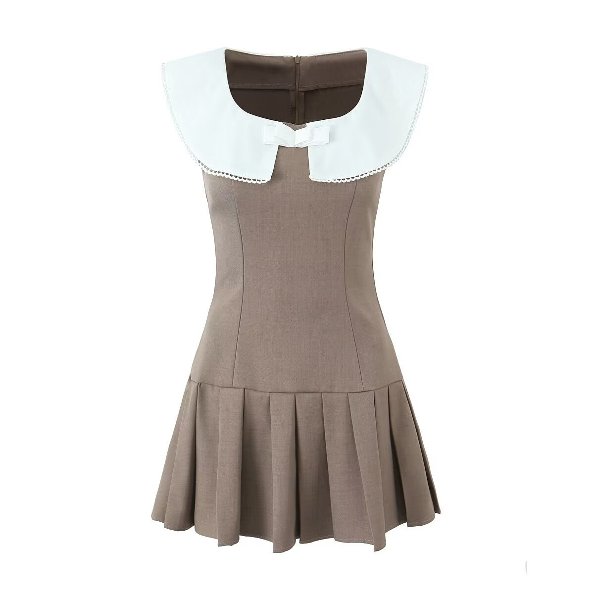 Color-Block Bow-Detail Dress