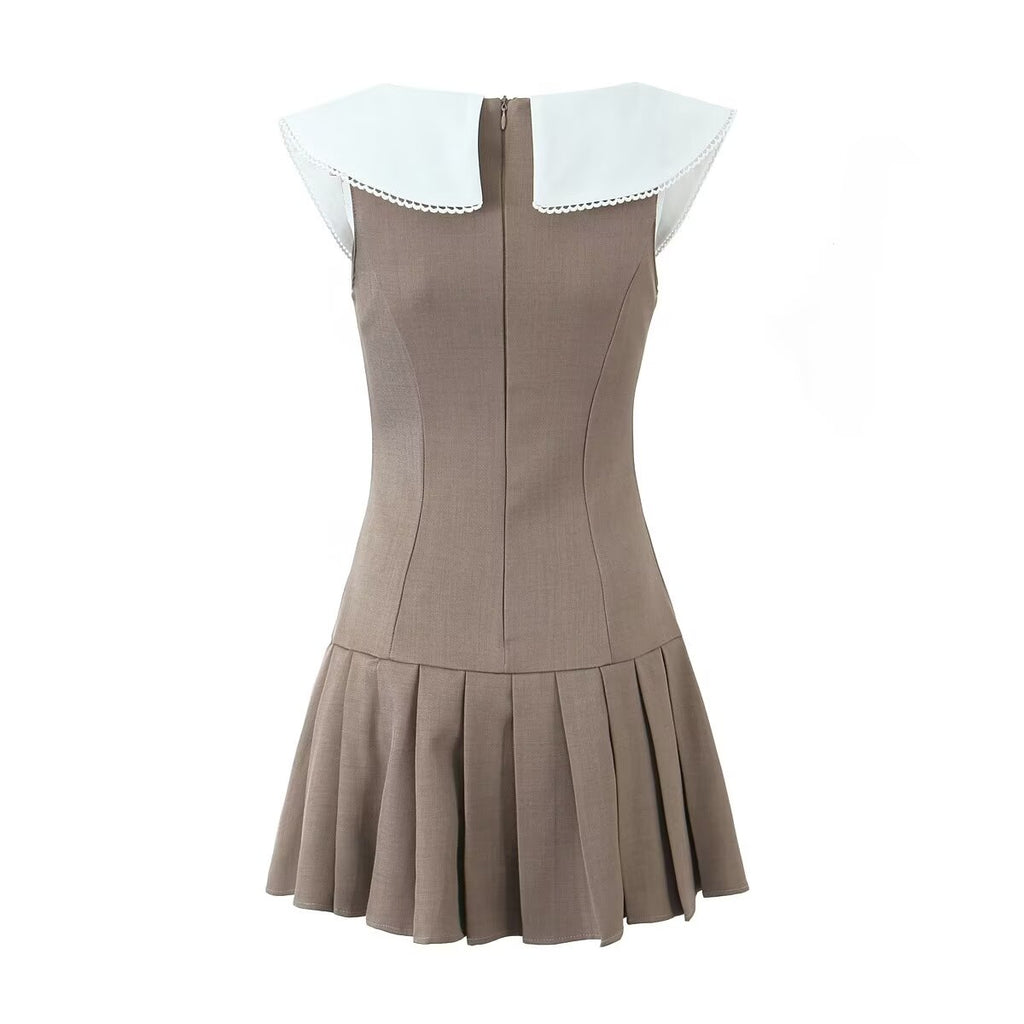 Color-Block Bow-Detail Dress