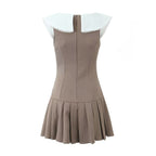 Color-Block Bow-Detail Dress