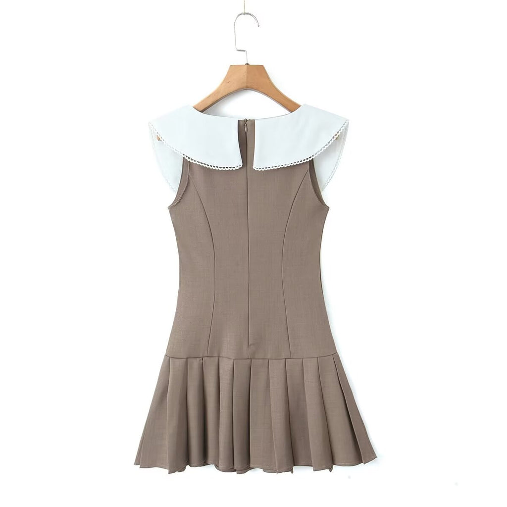 Color-Block Bow-Detail Dress