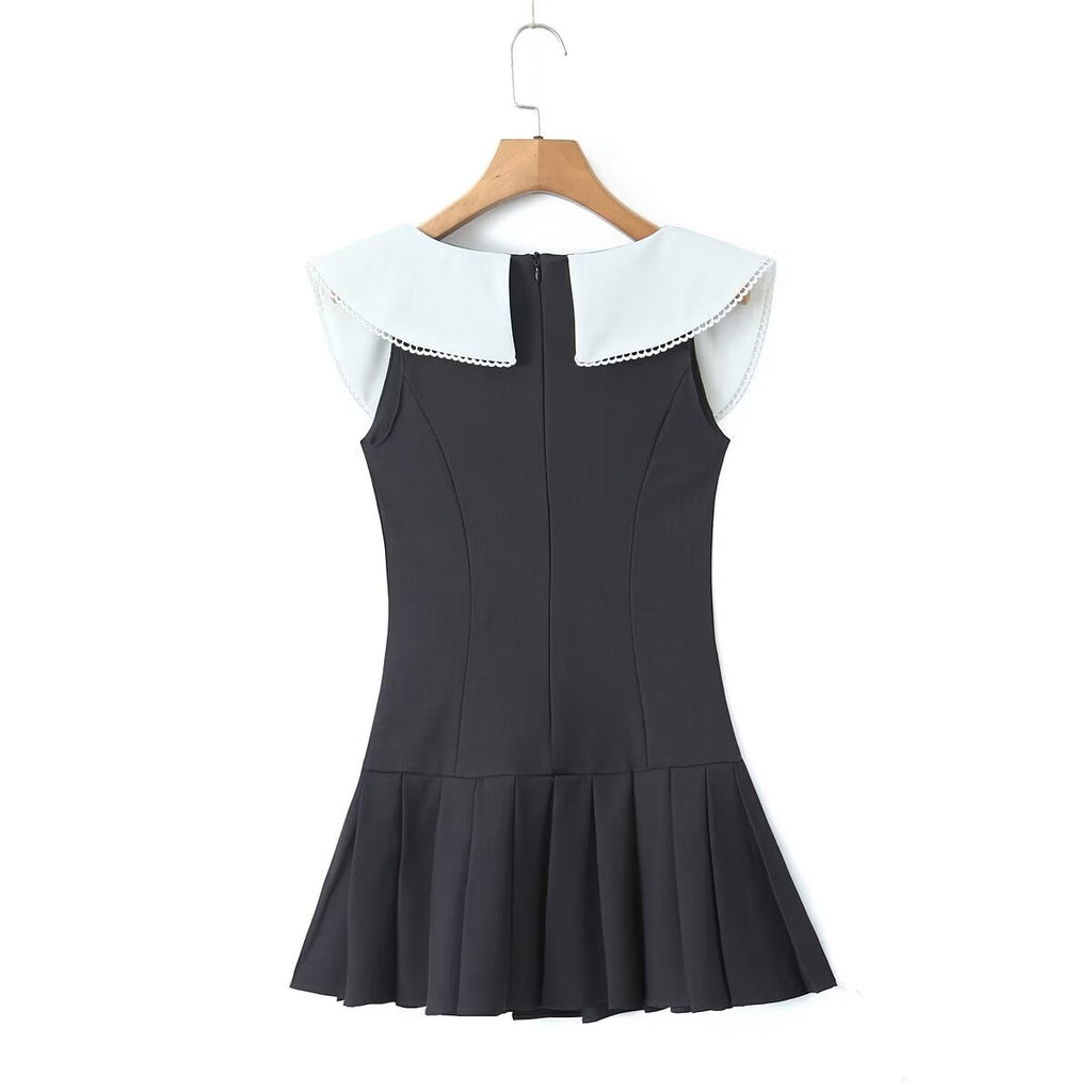 Color-Block Bow-Detail Dress